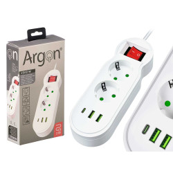REGLETA MULTIFUNC 2 3 ENCHUFE INTERRUPTOR 2500W