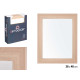 MIROIR 48X38 CADRE MARRON NATUREL