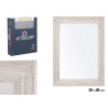 MIRROR 38X48 NATURAL GREY FRAME