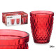 BICCHIERE DIAMANTE ROSSO 250 ML