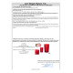 BICCHIERE DIAMANTE ROSSO 370 ML