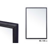 MIROIR MURAL CADRE EN BOIS 80 X 120 CM NOIR