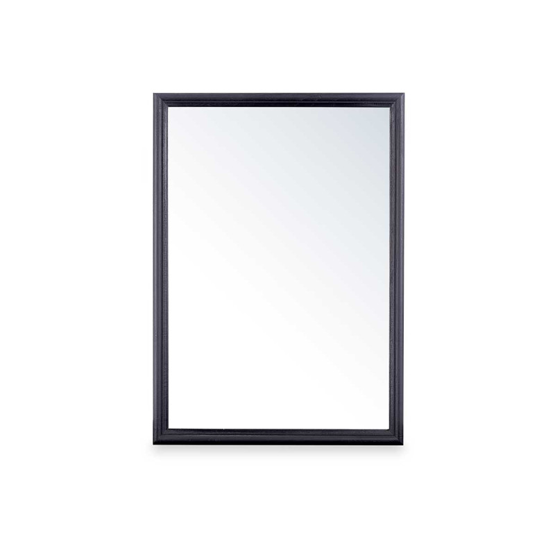 MIROIR MURAL CADRE EN BOIS 50 X 70  CM NOIR
