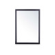 WALL MIRROR WOODEN FRAME 50 X 70 CM BLACK
