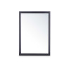 WALL MIRROR WOODEN FRAME 50 X 70 CM BLACK