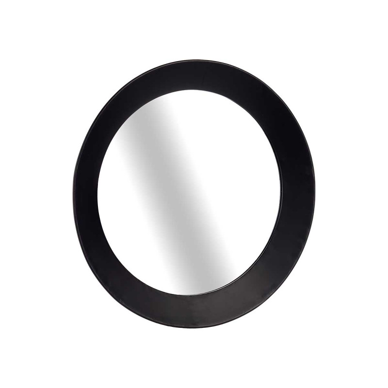 MIROIR ROND NOIR 80CM