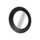 BLACK ROUND MIRROR 60CM