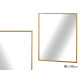 MIROIR RECTANGULAIRE DORE 110CM