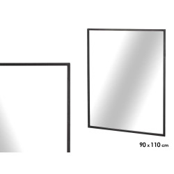 ESPEJO RECTANGULAR NEGRO 110CM
