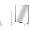 MIROIR RECTANGULAIRE NOIR 110CM