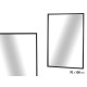 BLACK RECTANGLE MIRROR 100CM