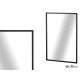 MIROIR RECTANGULAIRE NOIR 90CM