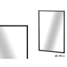 ESPEJO RECTANGULAR NEGRO 90CM