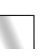 MIROIR RECTANGULAIRE NOIR 90CM