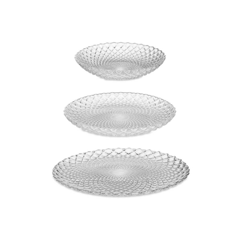 GLASS DINNERWARE 12 PCS