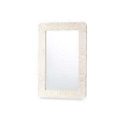 MIRROR 60 X 90 CM CURVES NATURAL WHITE