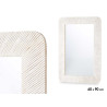 ESPELHO 60 X 90 CM LINHAS CASTANHO BRANCO