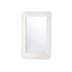 ESPELHO 60 X 90 CM LINHAS CASTANHO BRANCO