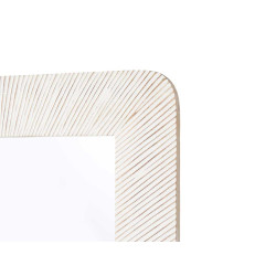 ESPELHO 60 X 90 CM LINHAS CASTANHO BRANCO