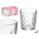 SET 4 BICCHIERI VETRO DIAMANTE 360ML