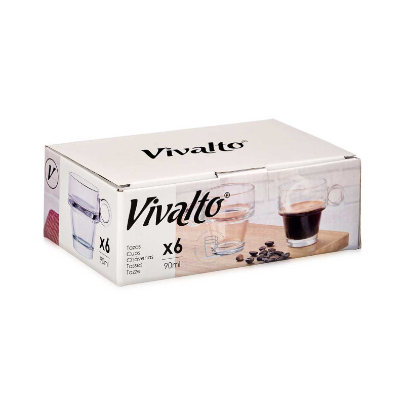 CHÁVENA DE CAFÉ EMPILHÁVEL 90ML