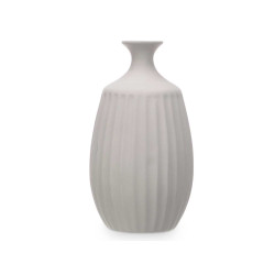 CERAMIC VASE NARROW NECK 39CM GREY