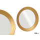 MIROIR ROND DORE 80CM