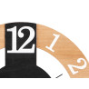 WALL CLOCK BLACK NATURAL