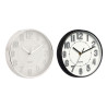HORLOGE RONDE 20 CM NOMBRES RAYURES ASSORT 2 