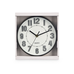 HORLOGE RONDE 20 CM NOMBRES RAYURES ASSORT 2 