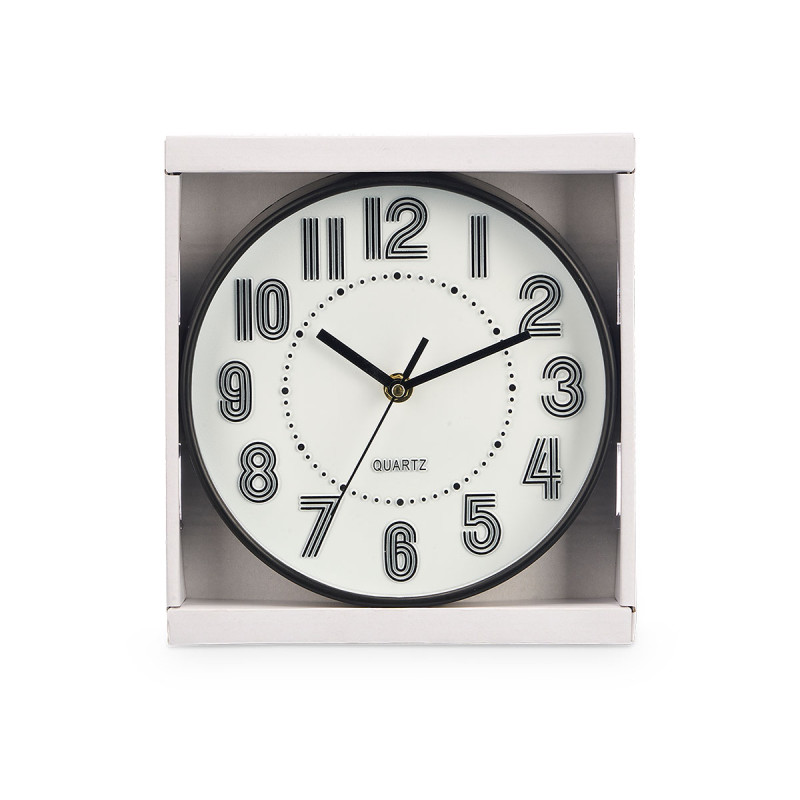 RELOGIO REDONDO 20 CM NUMEROS E RISCAS SORT 2