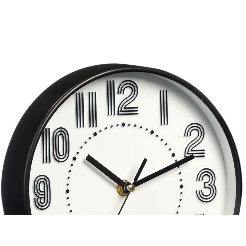 ROUND CLOCK 20 CM STRIPED NUMBERS ASSORTED 2