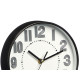 ROUND CLOCK 20 CM STRIPED NUMBERS ASSORTED 2