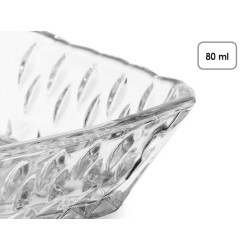 SQUARE GLASS SAUCE BOWL 80ML