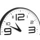 ROUND CLOCK 50 CM BIG NUMBERS ASSORTED 2