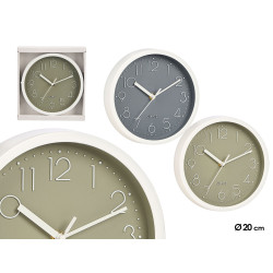 RELOJ REDONDO 20 CM SENCILLO SURT 2 