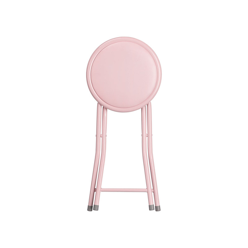 TABOURET PLIANTE PVC ROSE