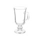 TAZA VIDRIO CAFE LATTE CON PIE Y ASA 250ML