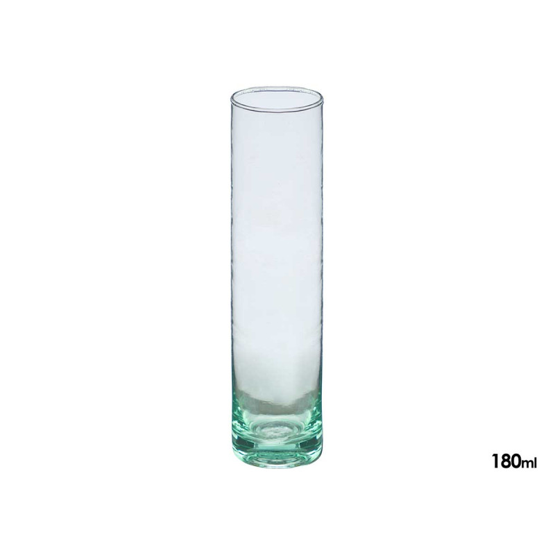 VASO VIDRO RECICLADO RETO 180ML
