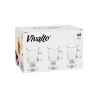 TAZA VIDRIO CAFE LATTE CON PIE Y ASA 250ML