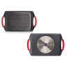 POELE GRILL 34X26CM ALUMINIUM FONDU INDUCTION
