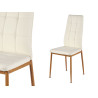 SILLA BLANCA PATAS COLOR MADERA