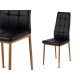 BLACK CHAIR WOOD COLOUR LEGS