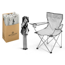 CHAISE PÊCHEUR PLIANTE GRISE