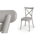 CHAISE GRISE BARRES
