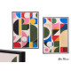 TABLEAU ABSTRAIT COULEUR ASSORT 2 50X70CM