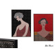 TABLEAU FEMME DÉCOUPÉE ASSORT 2 50X70CM