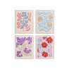 CUADROS FLORES SURT 4 40X50CM