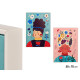 TABLEAU FEMME COULEURS ASSORT 2 50X70CM