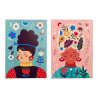 CUADRO MUJER COLORES SURT 2 50X70CM
